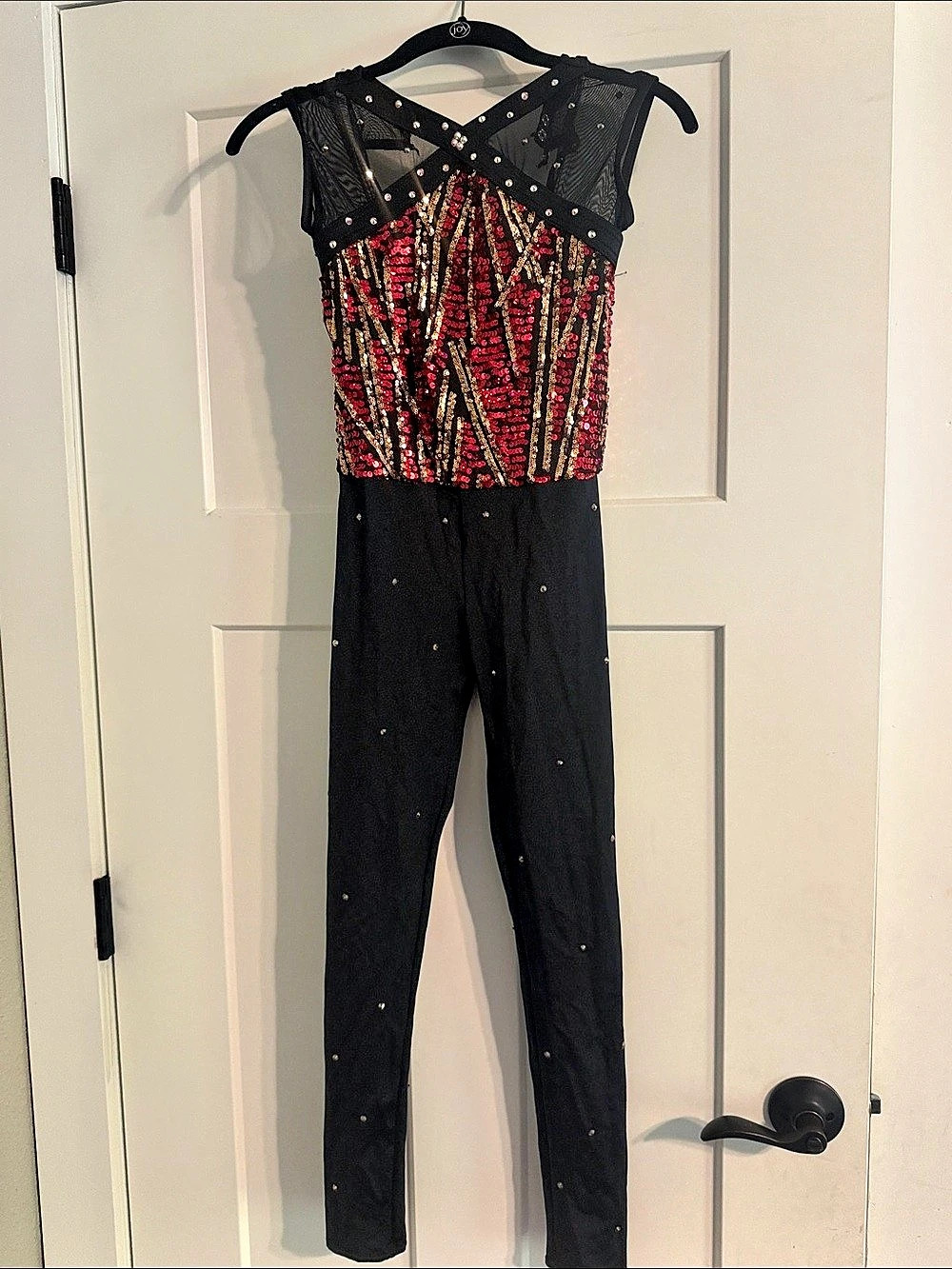 Weissman dance Black & Red Jumpsuit